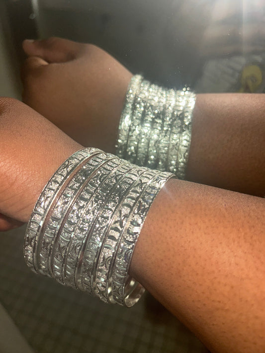 Silver Bangles